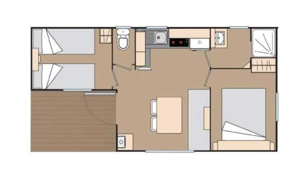 Devillac Camping Fontaine Du Roc 게스트하우스 객실 사진